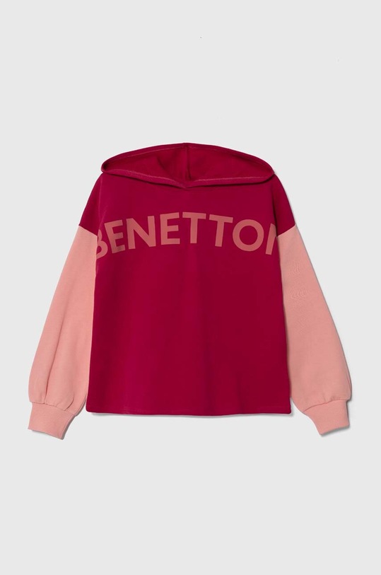 United Colors of Benetton gyerek melegítőfelső pamutból pamut rózsaszín 3J68C202L.G.SEASONAL