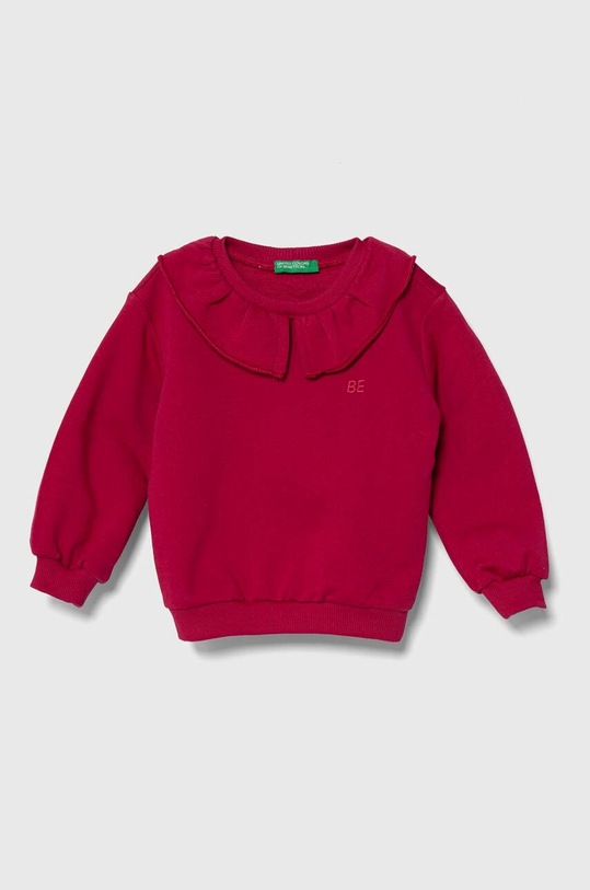 United Colors of Benetton bluza bawełniana dziecięca bawełna różowy 3J68G10AW.P.SEASONAL