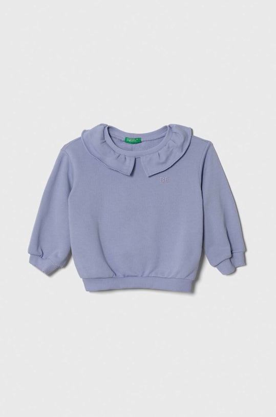 Дитяча бавовняна кофта United Colors of Benetton бавовна фіолетовий 3J68G10AW.P.SEASONAL