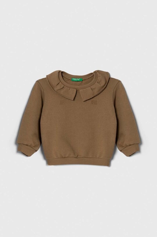 Детская хлопковая кофта United Colors of Benetton хлопок бежевый 3J68G10AW.P.SEASONAL