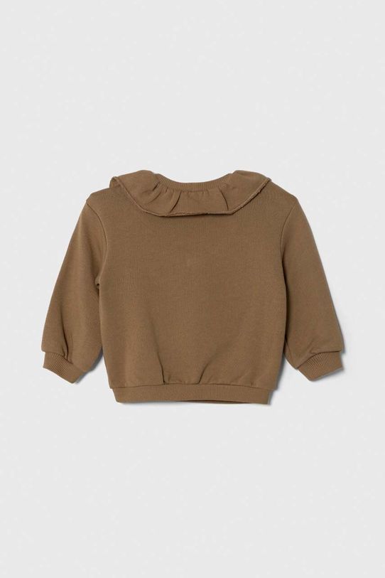 Detská bavlnená mikina United Colors of Benetton 3J68G10AW.P.SEASONAL béžová AW23
