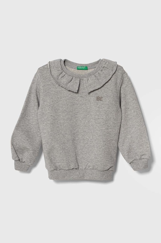United Colors of Benetton bluza bawełniana dziecięca bawełna szary 3J68G10AW.P.SEASONAL