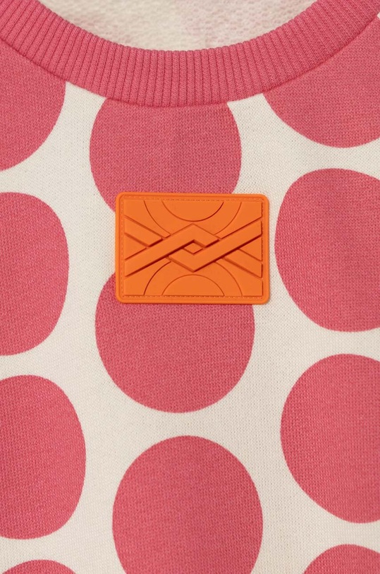 Fete United Colors of Benetton hanorac de bumbac pentru copii 3LCTG10BX.P.SEASONAL roz