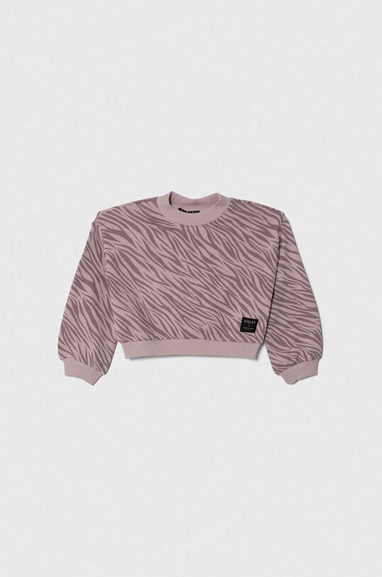 Детская хлопковая кофта Sisley 3NTDX1039.G.SEASONAL розовый AW23