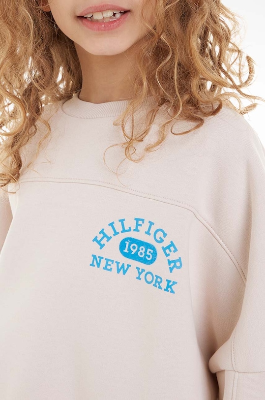 Dětská mikina Tommy Hilfiger KG0KG07588.128.176.9BYX béžová
