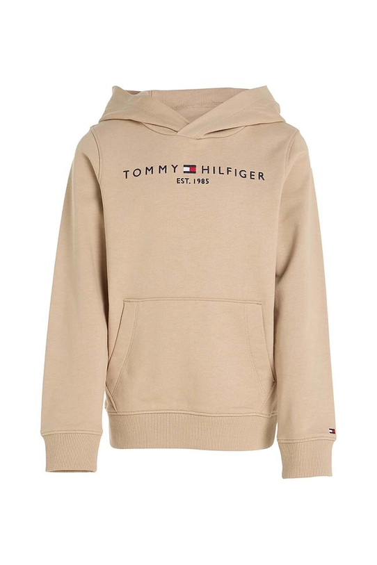 Детски памучен суичър Tommy Hilfiger KS0KS00205.128.176.9BYX бежов AW23