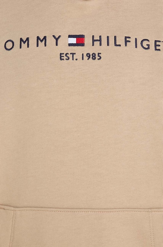 Детски памучен суичър Tommy Hilfiger бежов KS0KS00205.128.176.9BYX