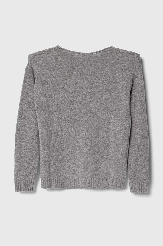 United Colors of Benetton pulover de lână pentru copii 124YC103Y.G.SEASONAL gri AW23