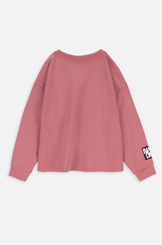 Dziewczynka Coccodrillo bluza bawełniana dziecięca ZC3132104MGJ różowy