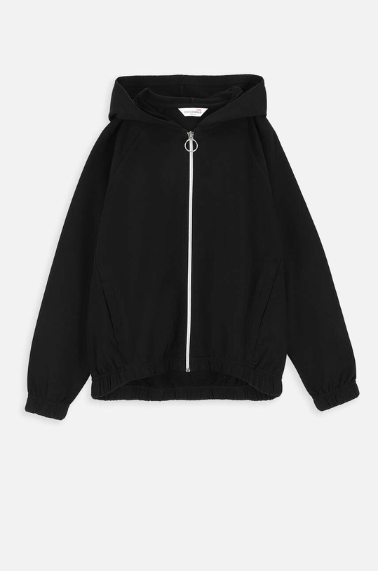 Coccodrillo bluza bawełniana dziecięca bawełna czarny ZC3132401VGA