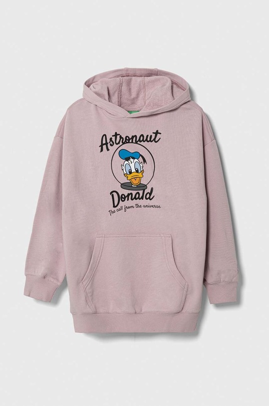 United Colors of Benetton bluza bawełniana dziecięca x Disney nadruk fioletowy 3J68C203D.G.SEASONAL