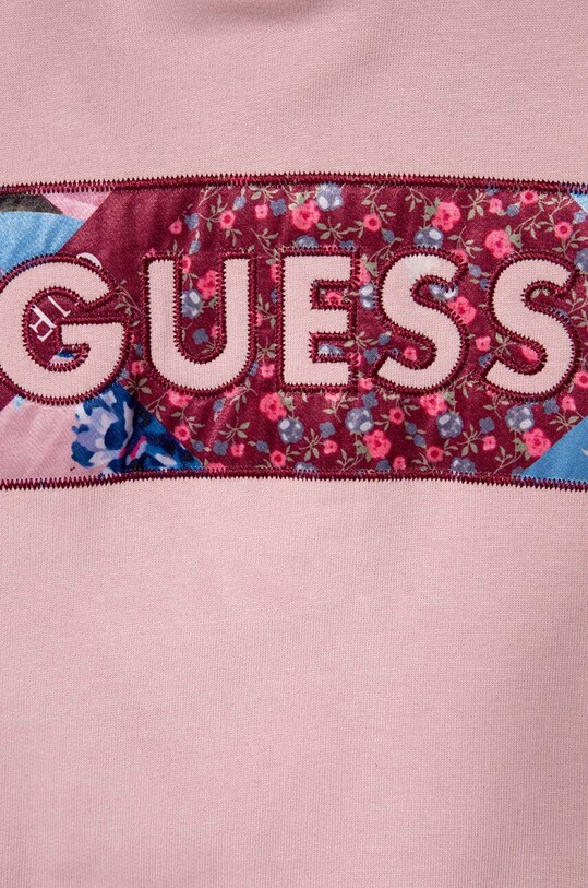 Dziewczynka Guess bluza bawełniana dziecięca J3BQ30.KAX73.9BYX różowy