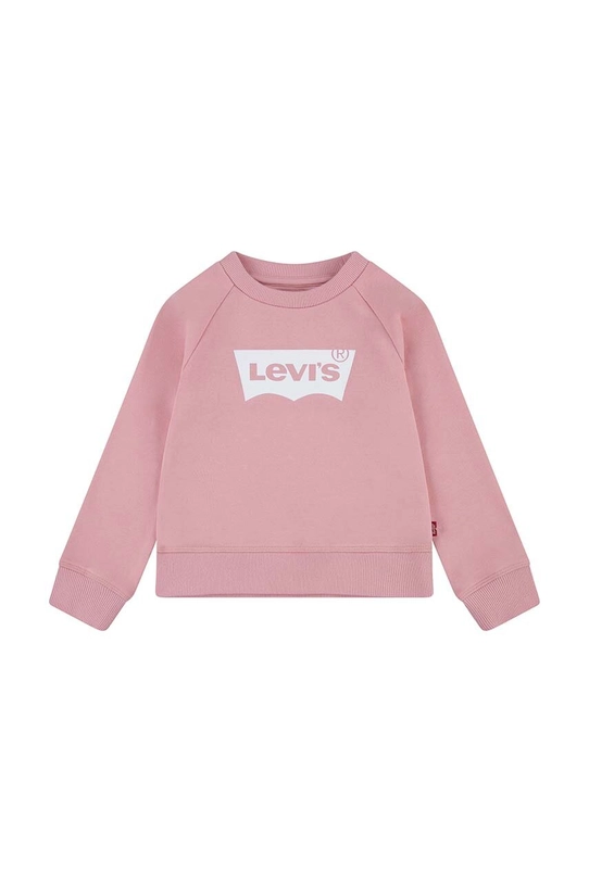 Levi's bluza dziecięca bez kaptura różowy 3E6660