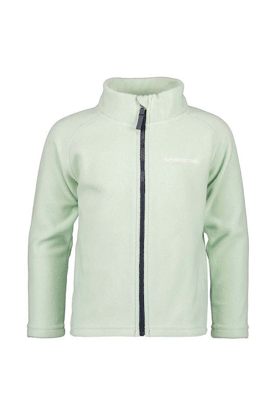 Didriksons bluza copii MONTE KIDS FULLZIP 505026 verde SS25