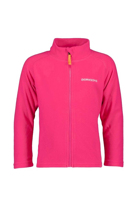 Didriksons bluza copii MONTE KIDS FULLZIP 505026 roz SS25
