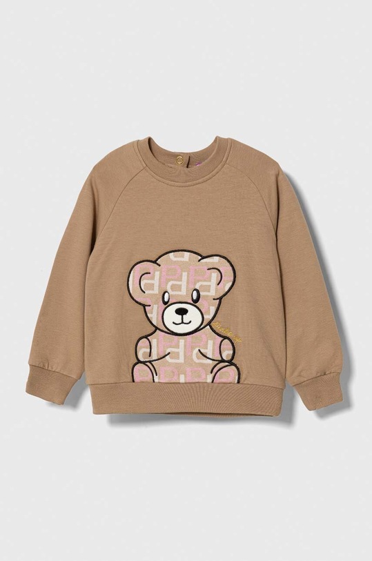 Pinko Up bluza dziecięca aplikacja beżowy F3PINGSW052