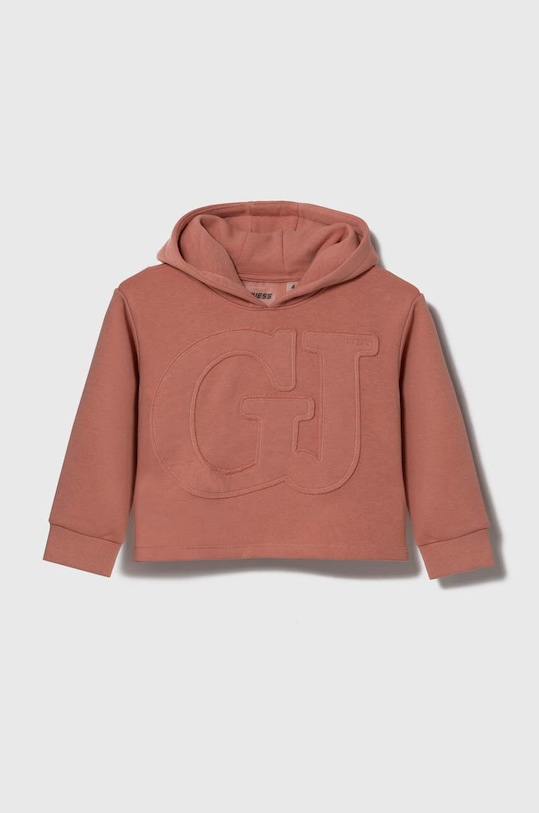 Детски суичър Guess с качулка розов J3BQ21.KBXX1.9BYX