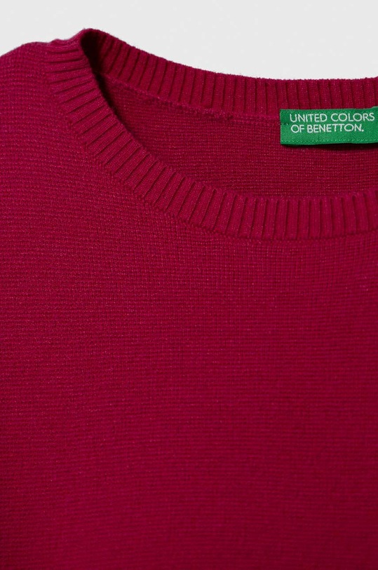 Dziewczynka United Colors of Benetton sweter dziecięcy 12WAC104R.G.SEASONAL fioletowy