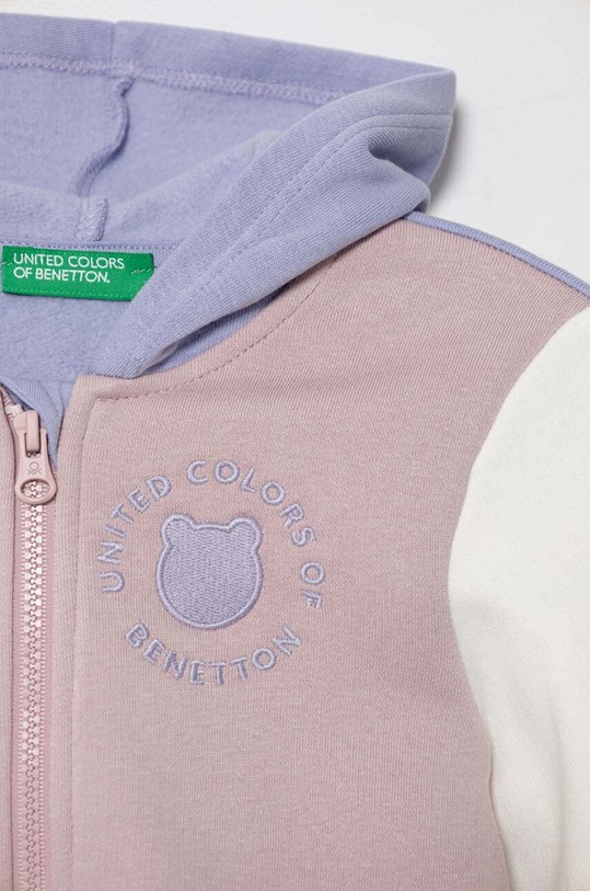 Dziewczynka United Colors of Benetton bluza dziecięca 39M2G502E.P.SEASONAL fioletowy