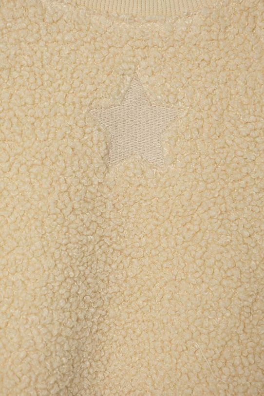 Fete United Colors of Benetton hanorac polar pentru copii 35DSG10BL.P.SEASONAL bej