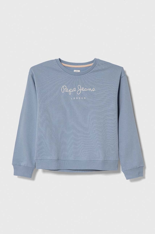 Pepe Jeans bluza bawełniana dziecięca nadruk niebieski PG581317