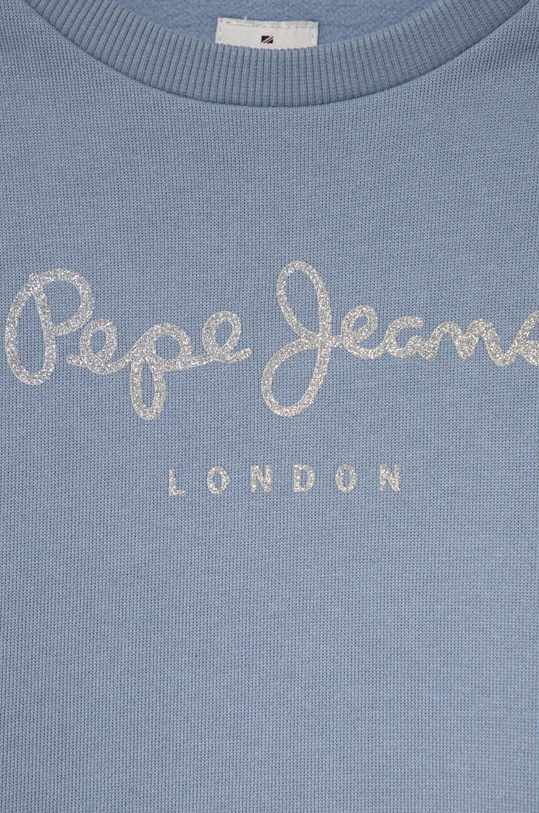Dziewczynka Pepe Jeans bluza bawełniana dziecięca PG581317 niebieski