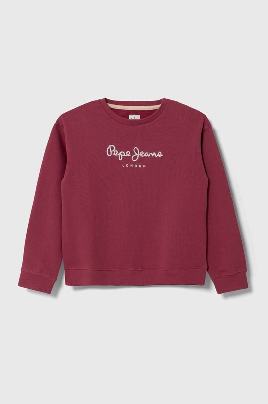 Дитяча бавовняна кофта Pepe Jeans бавовна бордо PG581317