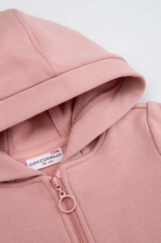 DÍVKA Kojenecká mikina Coccodrillo ZC3132401NGN růžová