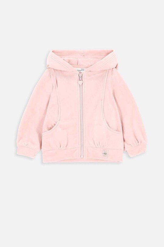Coccodrillo bluza niemowlęca z kapturem różowy ZC3132401SGN
