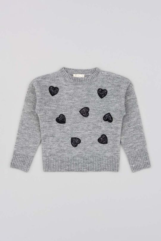 zippy sweter dziecięcy 3105563401 szary AW23