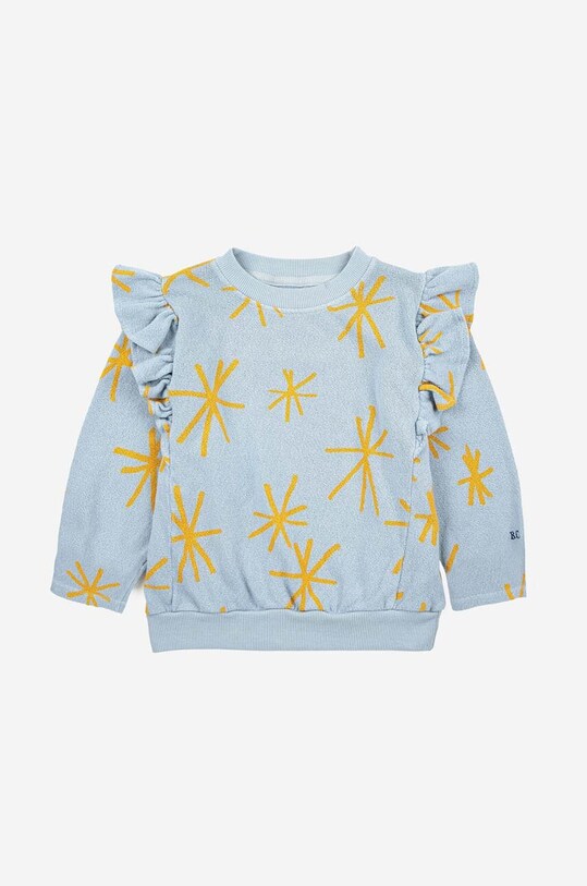 Παιδική βαμβακερή μπλούζα Bobo Choses 223AC046 μπλε AW23