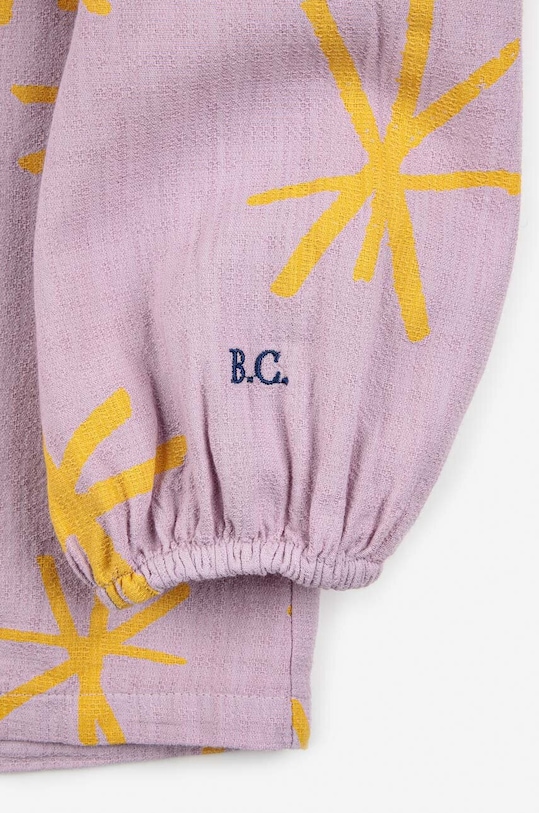 Bobo Choses koszula bawełniana dziecięca fioletowy 223AC089