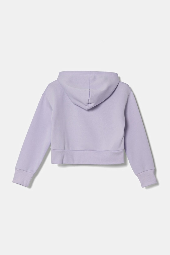 Under Armour bluza copii UA Rival Fleece Crop 1379517 violet AW24