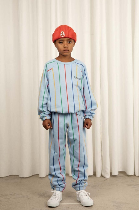 Mini Rodini gyerek melegítőfelső pamutból pamut kék 2362011960