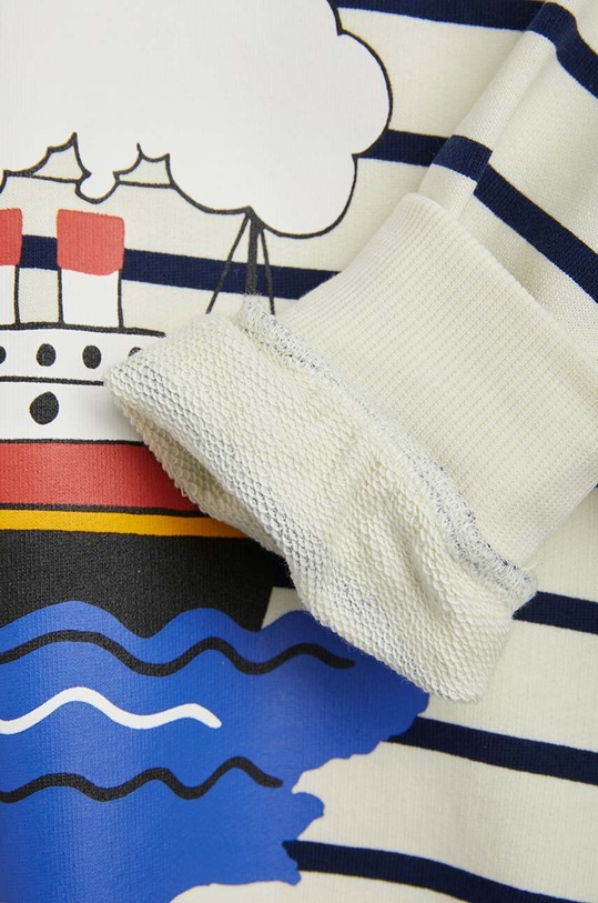 Mini Rodini bluza bawełniana dziecięca biały 2362012360