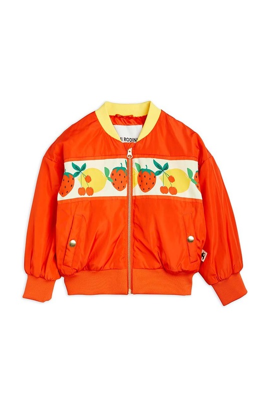 Detská bunda bomber Mini Rodini oversize červená 2371010242