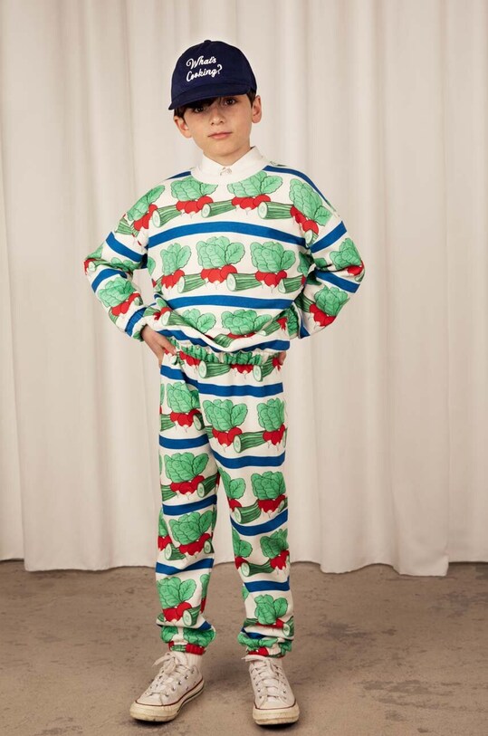 Детская хлопковая кофта Mini Rodini хлопок мультиколор 2372013500