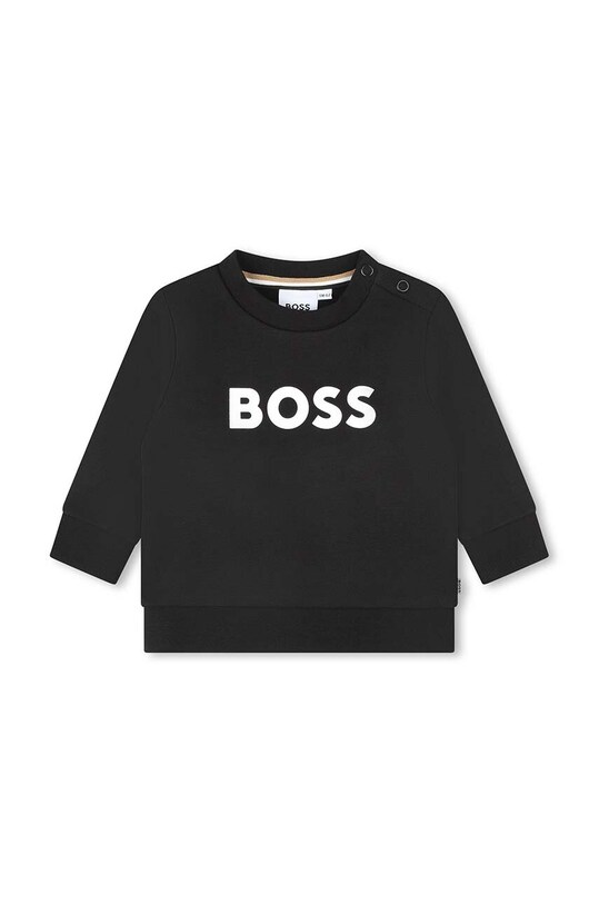 BOSS bluza copii print negru J05A42.60.81