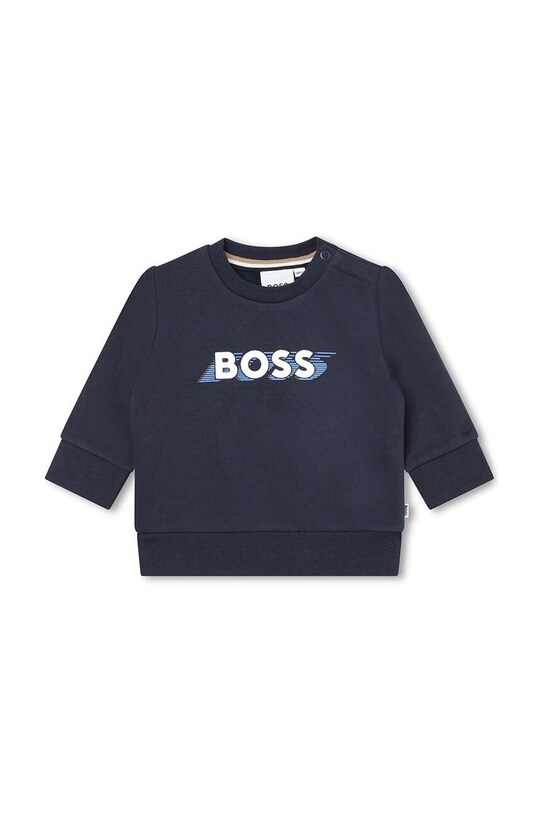 BOSS bluza copii print bleumarin J05A44.60.81