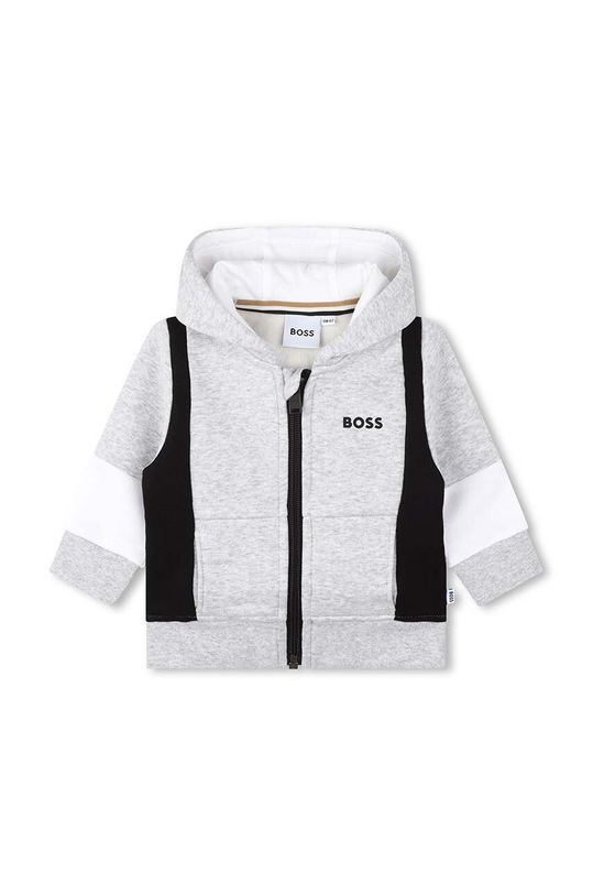 BOSS bluza niemowlęca z kapturem szary J05A47.71.81