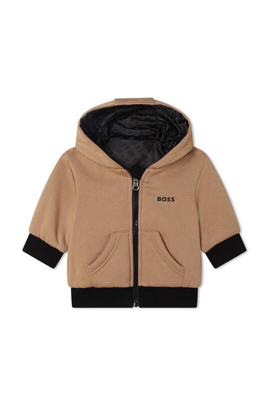 Chłopiec BOSS bluza dwustronna J05A48.60.81 czarny