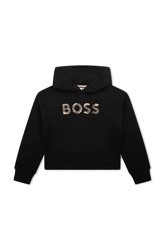 Dětská mikina BOSS bez kapuce černá J15493.126.150