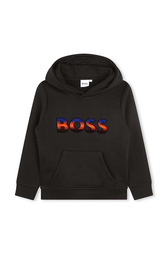 Παιδική μπλούζα BOSS στάμπα μαύρο J25O78.126.150