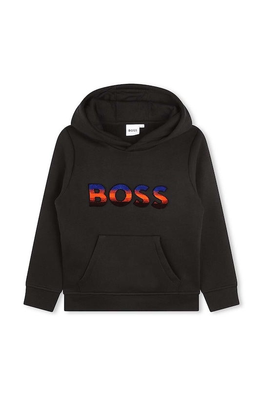 Παιδική μπλούζα BOSS στάμπα μαύρο J25O78.126.150