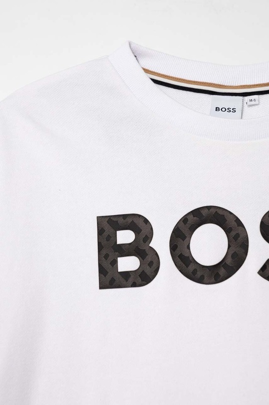Chłopiec BOSS bluza dziecięca J25Q16.162.174 biały