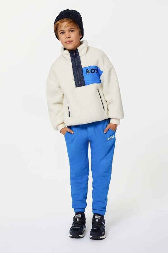 BOSS bluza copii model fin bej J25Q18.114.150