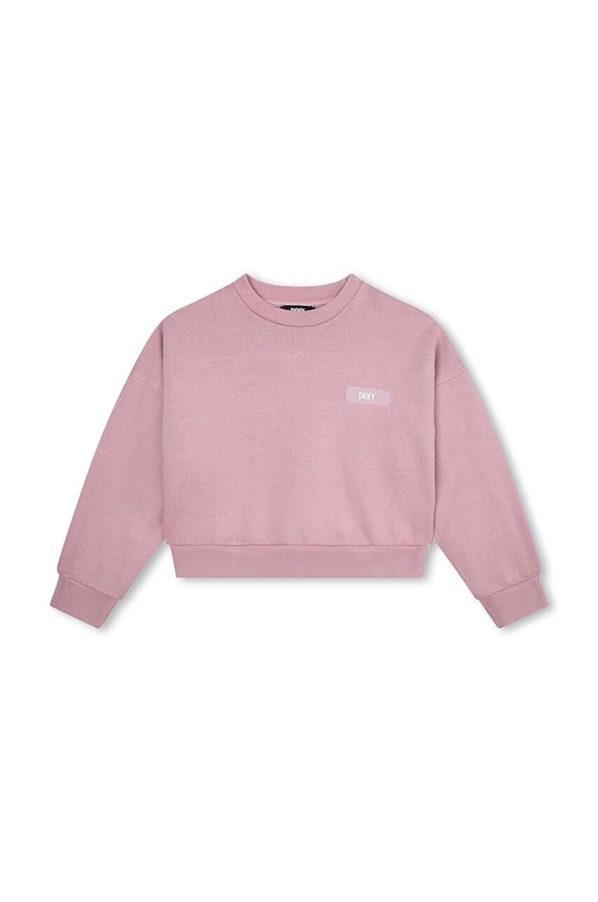 Детская хлопковая кофта Dkny узор фиолетовой D35T00.114.150