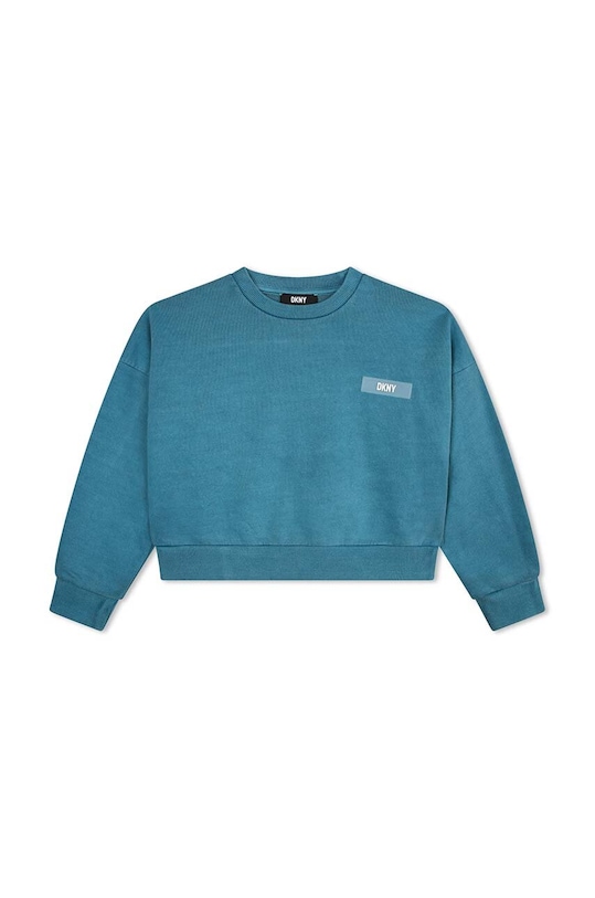 Детская хлопковая кофта Dkny узор бирюзовый D35T00.114.150