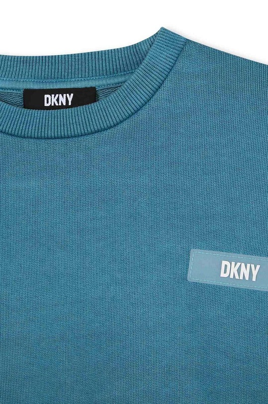 Девочка Детская хлопковая кофта Dkny D35T00.114.150 бирюзовый
