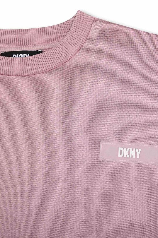 Fete Dkny hanorac de bumbac pentru copii D35T00.162.174 violet